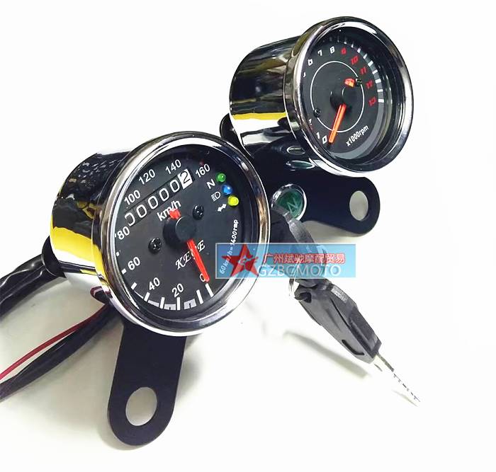 摩托车仪表支架适用于CG125复古改装里程表转速表双仪表安装支架