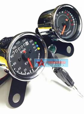 摩托车仪表支架适用于CG125复古改装里程表转速表双仪表安装支架