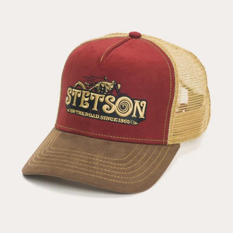 美国正品Stetson卡车司机帽防晒ins棒球帽男女情侣四季鸭舌帽网帽