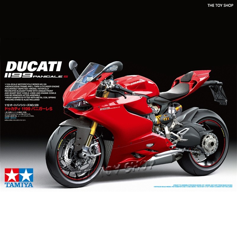 田宫 14129 Ducati 1199 Panigles 1:12杜卡迪 模型拼装摩托赛车