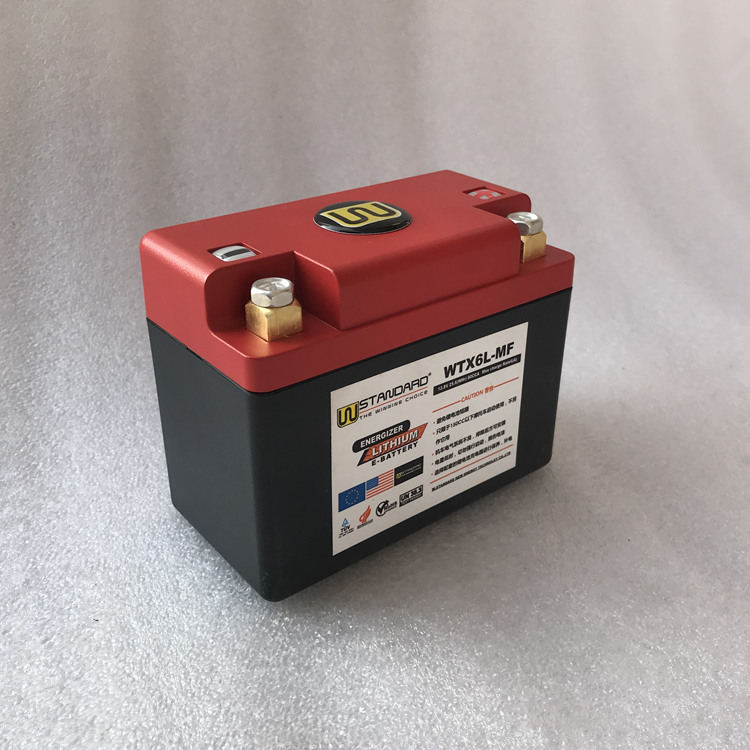 6AH安美国W锂电池蓄电瓶干电池适用建设雅马哈摩托车劲傲JYM125-8