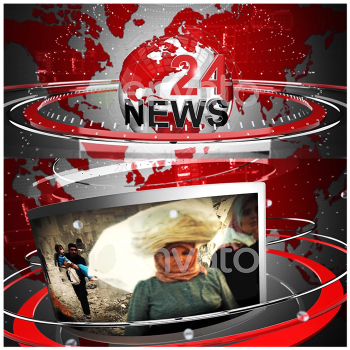 科技财经军事经济新闻频道包装分屏标题字幕背景转场元素AE模板