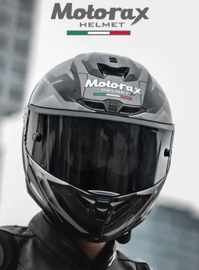 Motorax摩雷士R50S海贼王摩托车头盔全盔机车男女大尾翼锦鲤四季