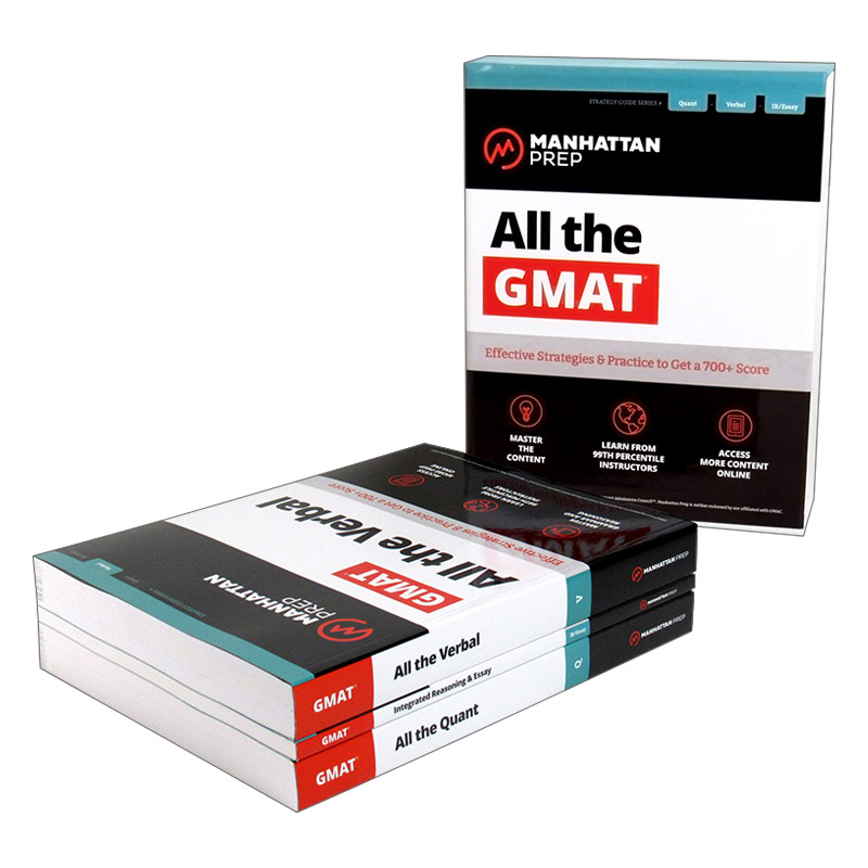 英文原版All the GMAT Content Review曼哈顿 美国研究生管理科学入学考试 全攻略3本套 含6套线上练习题 英文版 进口英语原版书籍