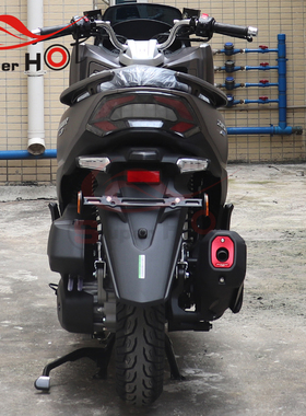 适用豪爵UHR150摩托车改装配件排气管嘴保护罩防护壳铝合金装饰盖