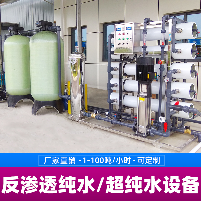 大型工业RO双级反渗透纯净水edi超纯水高纯水生产设备水处理装置