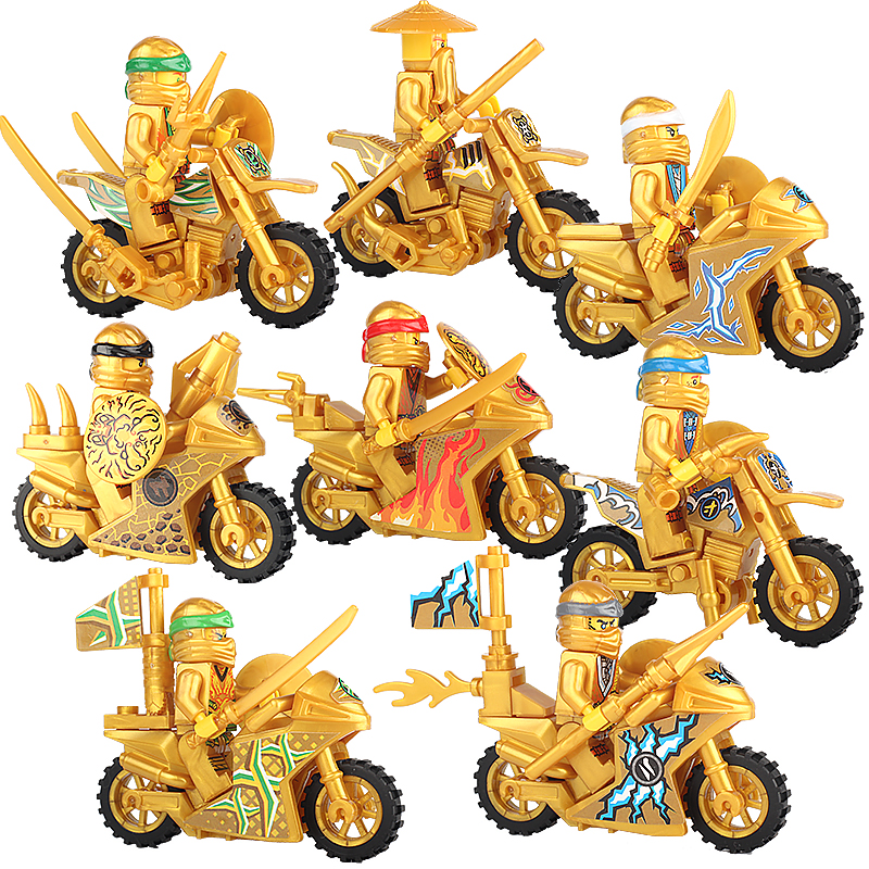 乐高积木幻影忍者小人仔赛车摩托车魔王男孩子益智力拼装积木玩具
