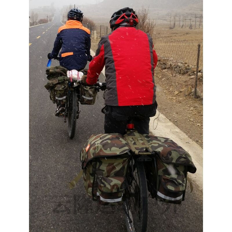 自行车驮包防水骑橙户外山地摩托车长途骑行旅行驮包川藏货架防|