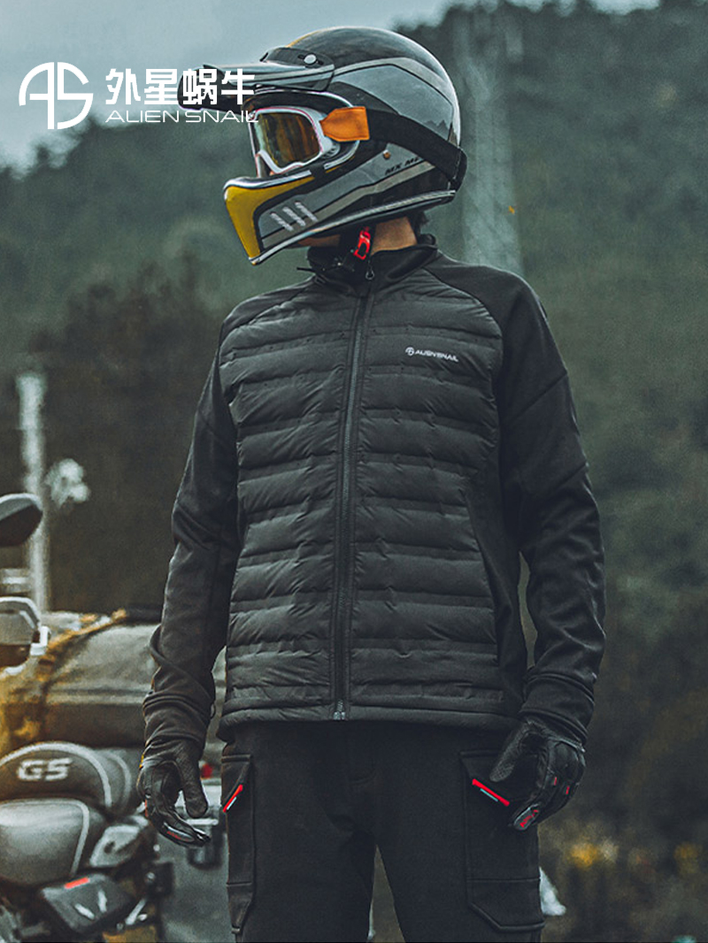 外星蜗牛矩煋摩托车骑行服智能电加热冬季中层机车防寒保暖衣