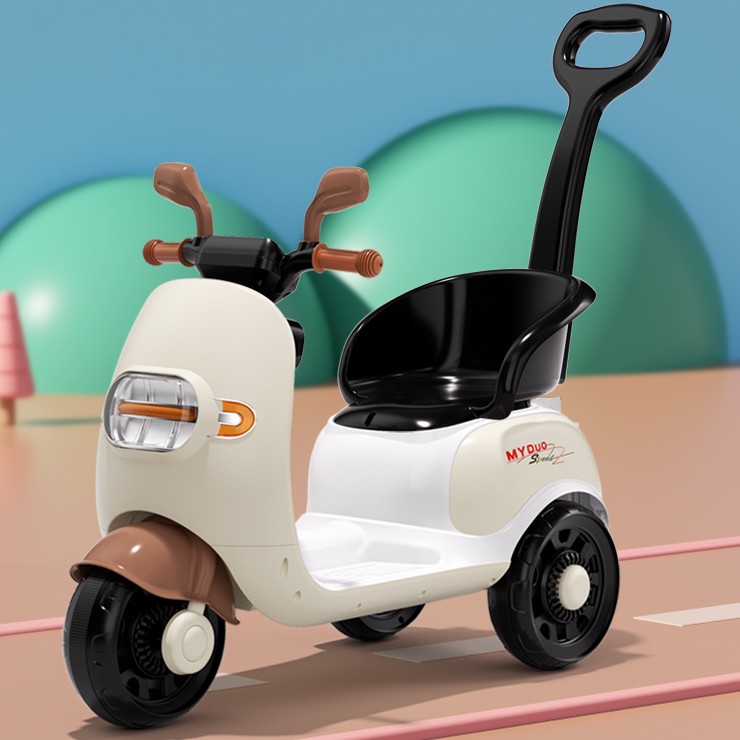儿童电动车1-3-5岁可骑宝宝充电三轮车可手推男孩遥控摩托车玩具