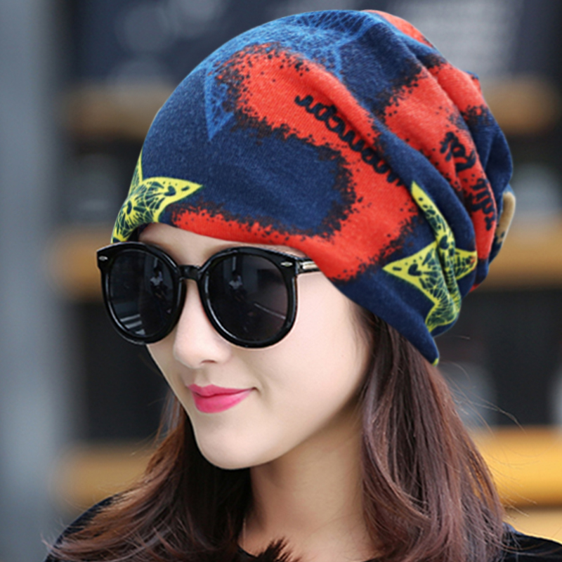 帽子女保暖秋冬套头帽韩版潮时尚包头帽百搭防寒月子帽多用围脖帽