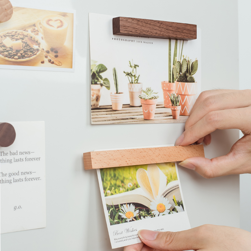 制木工坊磁吸冰箱贴留言板磁性装饰实木质简约ins风创意日式文艺