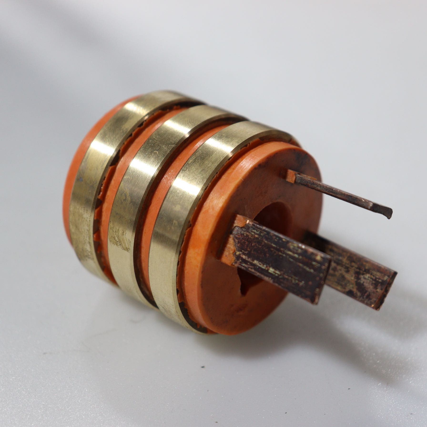 三环3路集电环导电滑环内径20外径50高45.5 20*50*45.5铜环键槽5