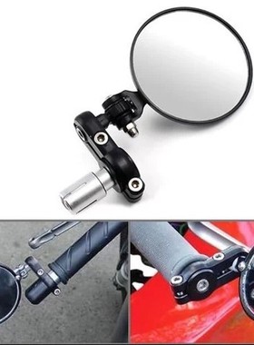 电动车摩托车配件改装复古可折叠手把镜后视镜倒车镜反光镜车把镜