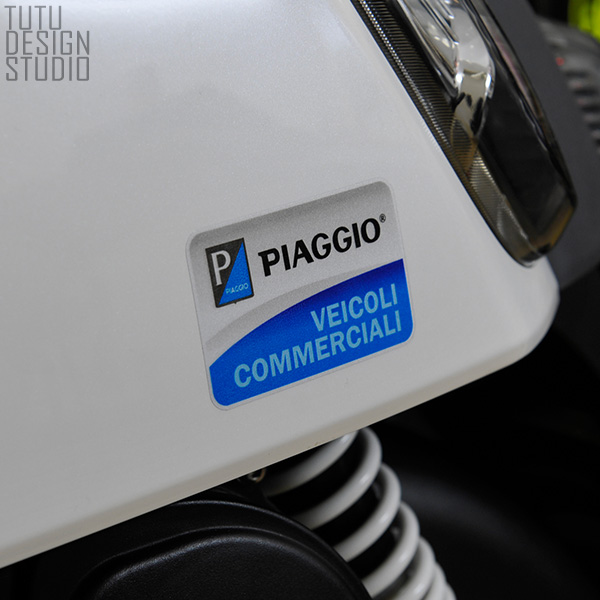 TUTU圖圖車貼-意大利比亚乔俱乐部 PIGGIO 铭牌 摩托车贴纸 反光