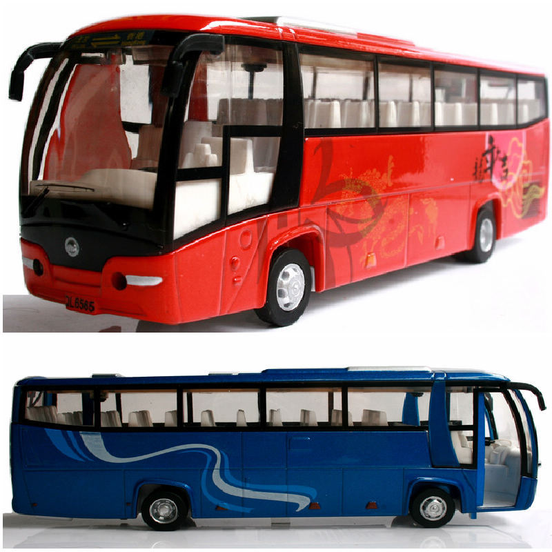 声光宇通客车巴士 旅游观光大巴公交车 合金汽车巴士模型儿童玩具