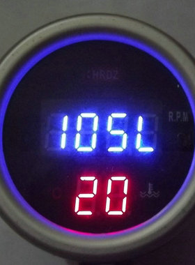 铝壳防水摩托车数字转速表/温度表 二合一仪表 自检 转速可达2万