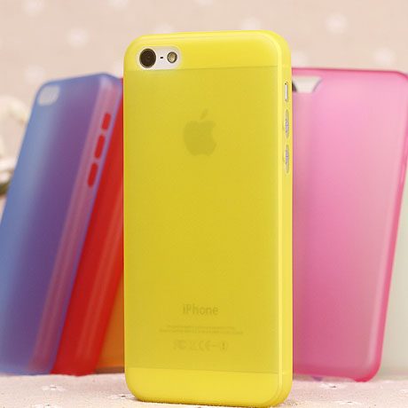 适用苹果手机壳iphone5S 5C se 0.3mm超薄磨砂壳 半透明保护壳套