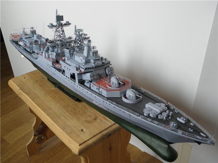 [777纸模型] 哈林俄罗斯无畏级导弹驱逐舰 列夫琴科上将号 反潜舰