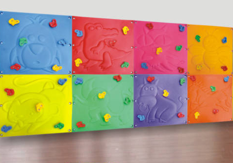 儿童攀岩 塑料攀岩墙 方形卡通动物攀爬墙 攀爬架 幼儿园攀登架