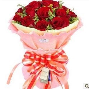 大连开发区鲜花 19朵红色玫瑰  送女友七夕节送妈妈生日鲜花