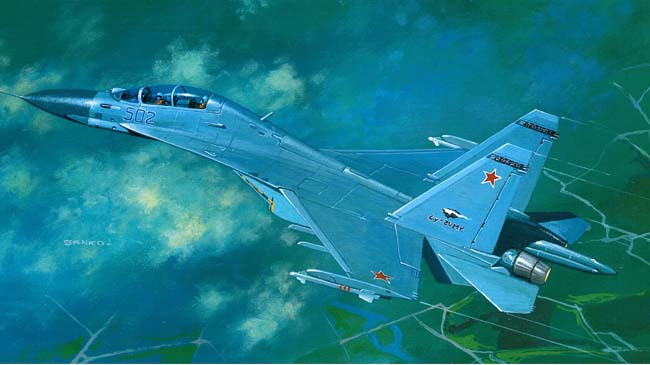 1:33俄罗斯 Su-30MKK战斗机纸模型（A3幅面）