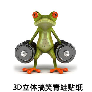3D立体真实感搞笑青蛙车贴/逼真个性汽车贴纸壁虎车贴后视镜拉花