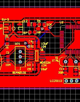 红外温度传感器TS118-3体温计pcb TS118无接触体温计原理图AD8226
