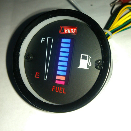 摩托车/汽车仪表改装 配件LED显示电子油表/铁壳发光条可调油量表