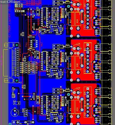 L297步进电机控制器原理图pcb  IRLZ44N 7409 步进电机驱动器PCB