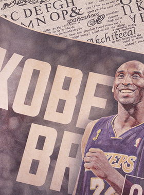 复古海报科比海报NBA明星MVP球员扣篮王海报NBA全明星海报KOBE