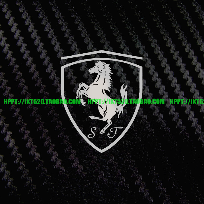 法拉利 logo Ferrari标志金属手机标贴 DIY美化防辐射防磨损