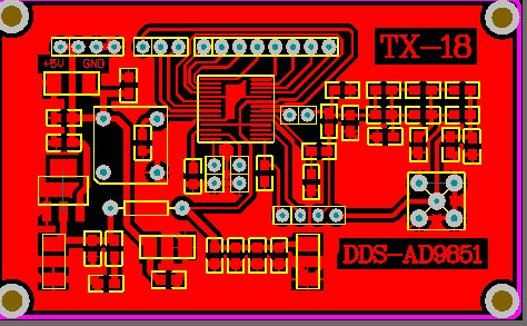 2017全国电子设计竞赛AD9851模块原理图PCB AD9851 DDS信号发生器