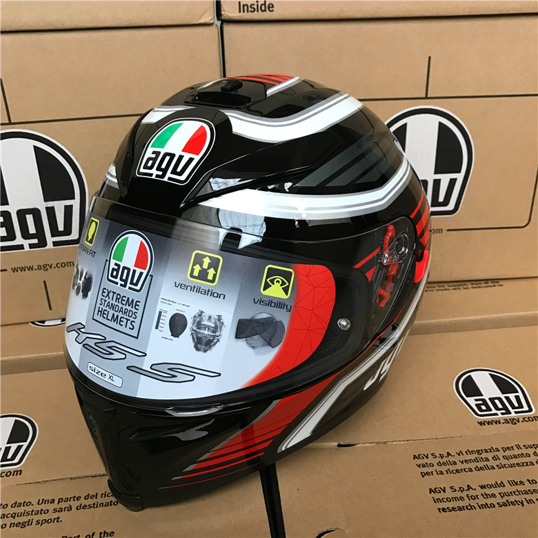 2016新款AGV K5S摩托车头盔双镜片复合材料专业赛车盔全盔跑盔