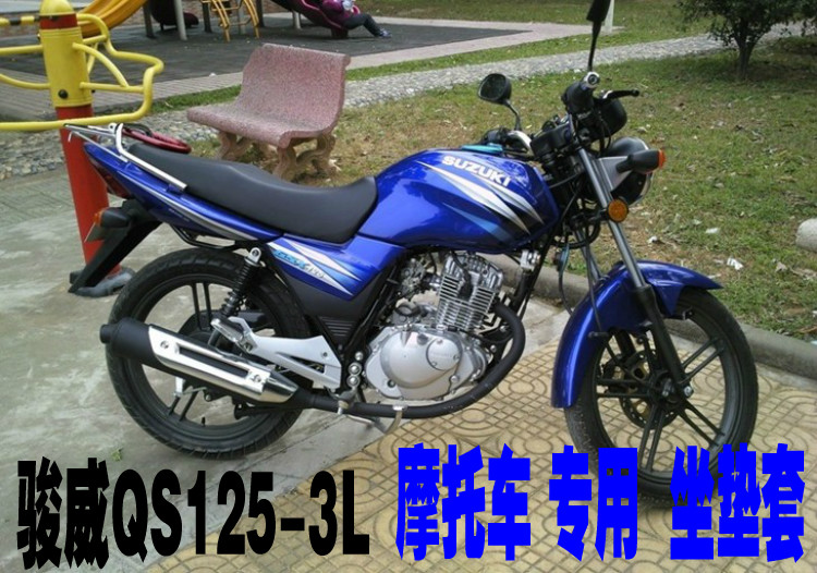 适用轻骑铃木GSX125骏威QS125-3L摩托车坐垫套防晒防水网状皮坐套