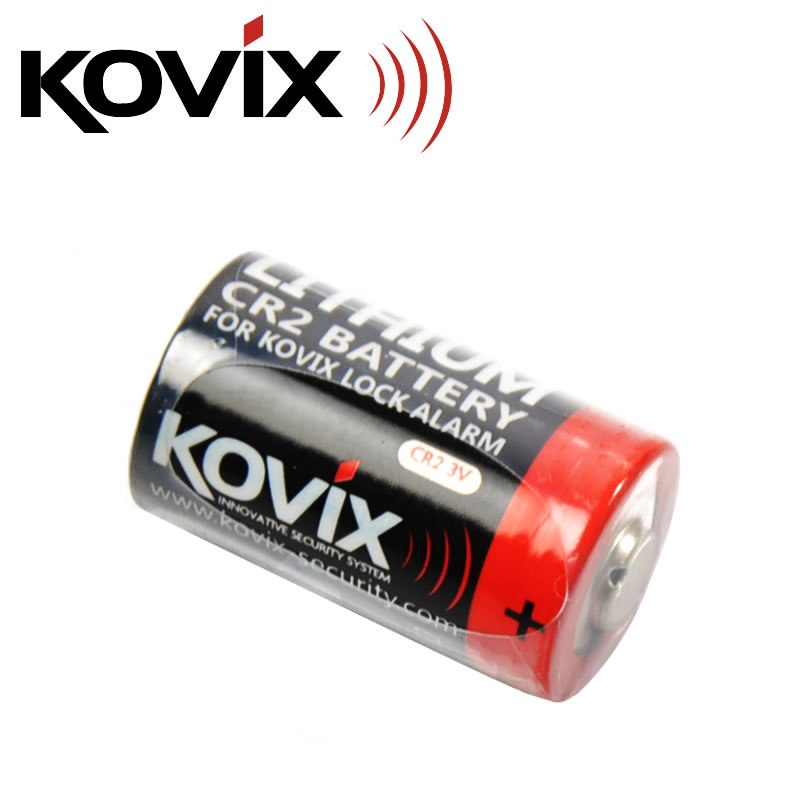 原装KOVIX系列摩托车报警碟刹锁锂电池一节约用7至10个月CR2 3V