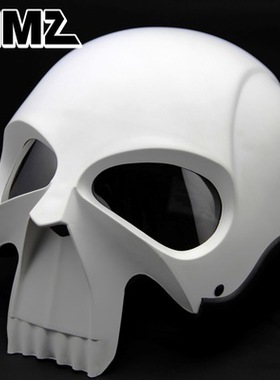 AMZ哈雷街车骷髅异形个性头盔重机车跑盔越野盔山地盔摩托车全盔