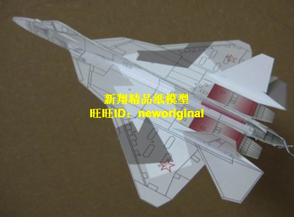 可以飞行纸飞机 俄罗斯T50 T-50 皇牌空战科幻概念战斗机模型