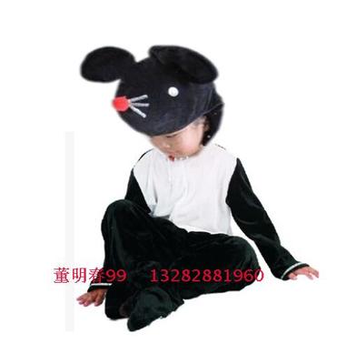熊出没儿童演出服装 幼儿老鼠卡通动物造型服 萝卜头地鼠表演服装