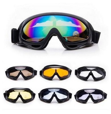 户外骑行美军X400护目镜 自行车摩托车战术防护风镜 防风滑雪眼镜
