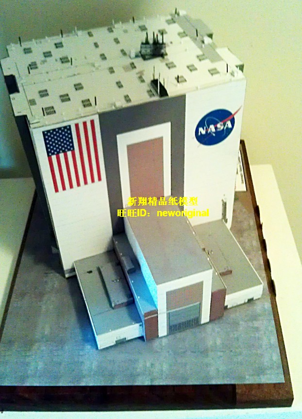 美国宇航局NASA 火箭航天飞机组装车间发射平台 航天设施建筑模型
