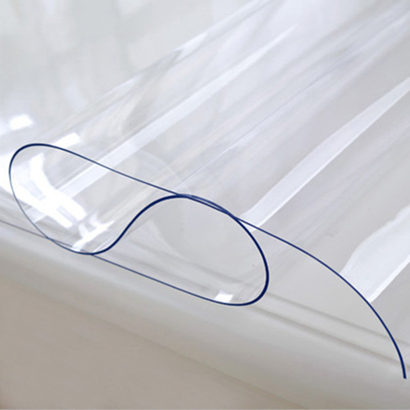 PVC防水桌布台布餐桌布软玻璃高度透明水晶板塑料桌垫免洗茶几垫