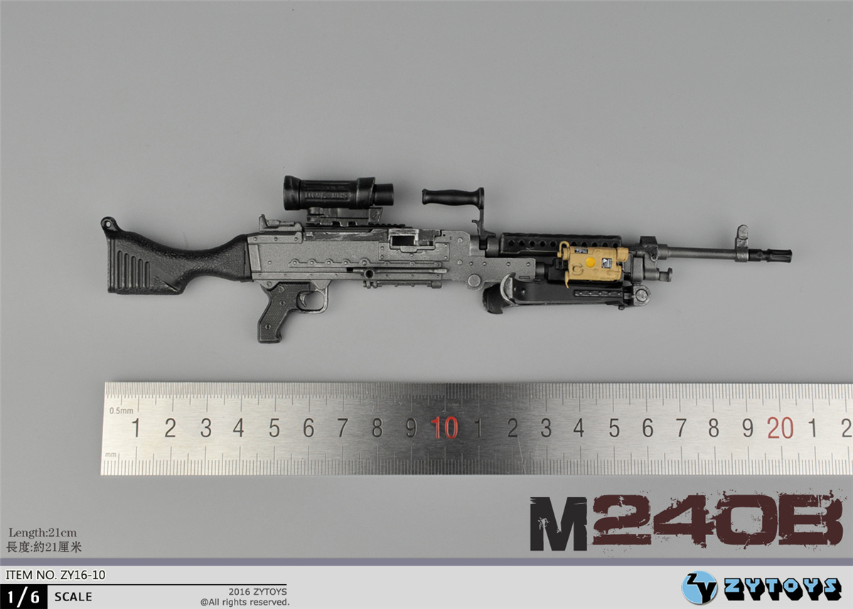 ZYTOYS 1/6 M240B M240 通用机枪 ZY16-9/10 不可以发射  现货物