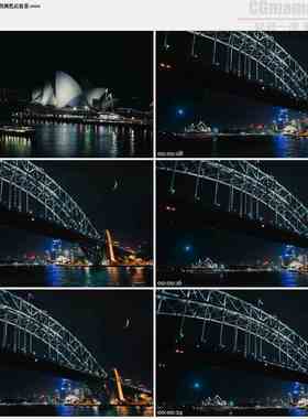 澳大利亚澳洲悉尼夜景高清实拍视频素材