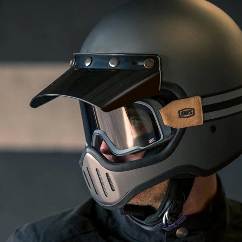 AMZ新款复古全盔摩托车男个性全覆式四季安全帽哈雷越野机车头盔