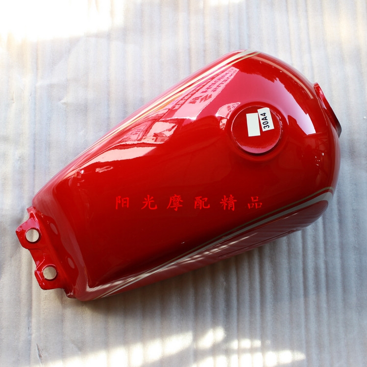 适用GN125-2F摩托车燃油箱总成 燃油箱 油箱总成汽油箱 透明红