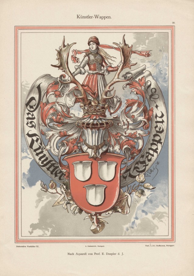 设计素材 1895年复古资料图案 德国古典装饰模式 115P