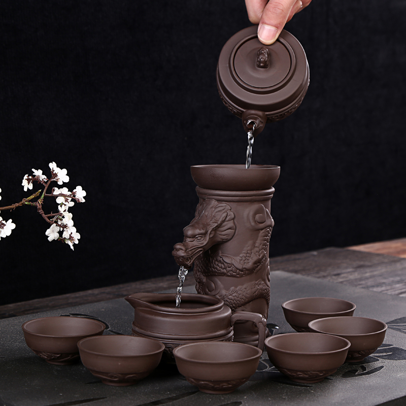 紫砂自动过滤器茶漏陶瓷功夫茶滤网茶具配件陶瓷套装