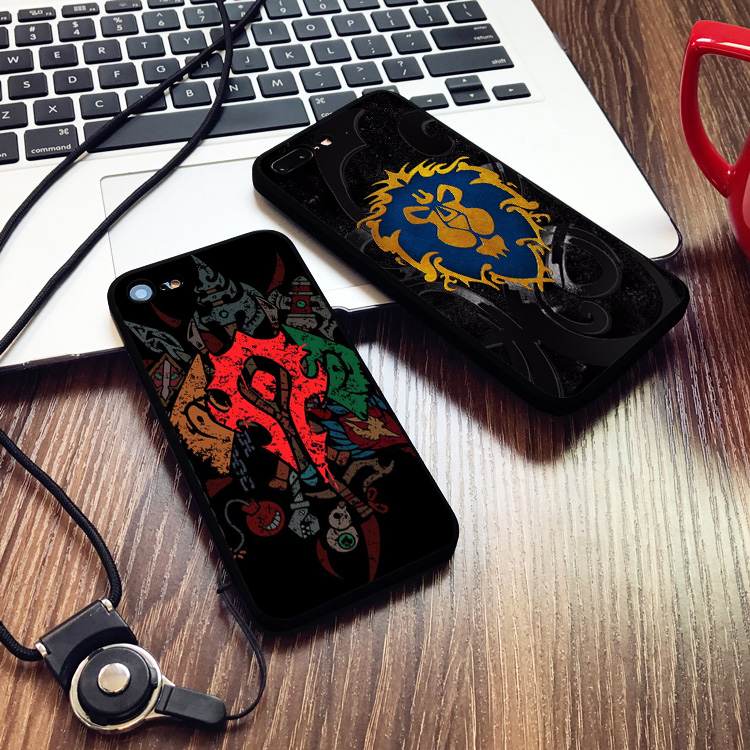 魔兽世界联盟部落标志8plus手机壳适用12苹果14MAX软iPhone13pro红米K70一加12小米15挂绳IQOO12华为VIVOX100