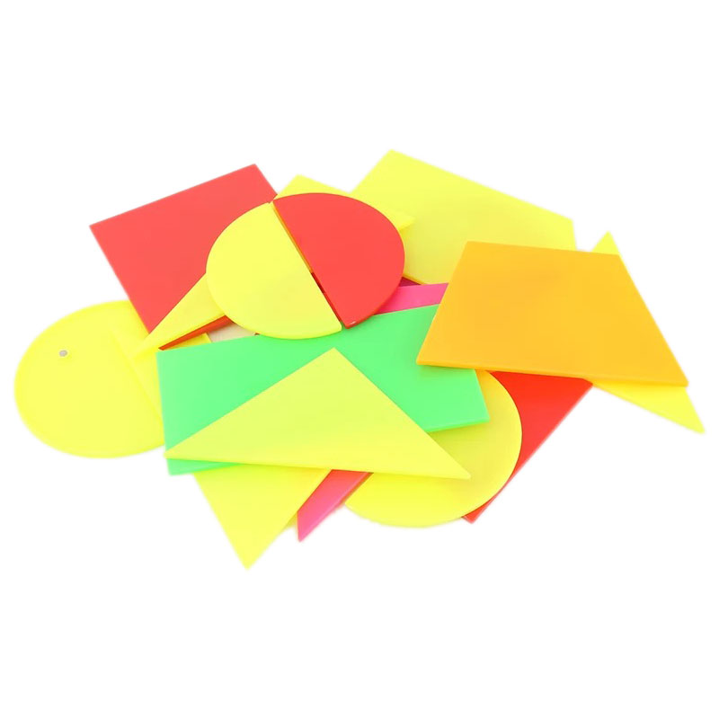 磁性 演示用平面几何图形片 正长方形三角形圆形梯形 小学数学